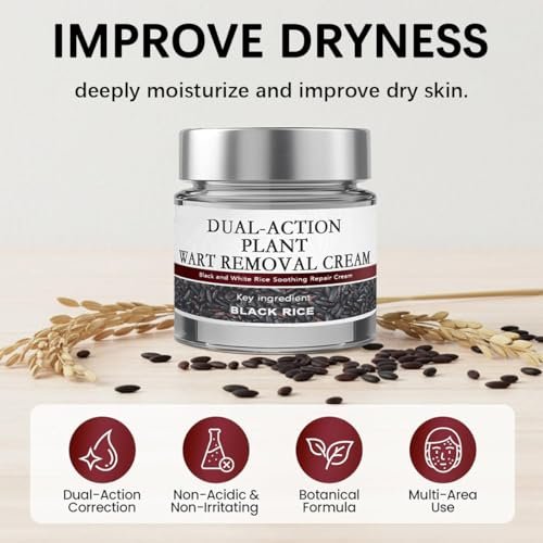 KeraErase Dual-Action Renewal Cream – Black & White Rice Soothing Repair Body Serum, All Skin Types, 2-Pack Avelisse