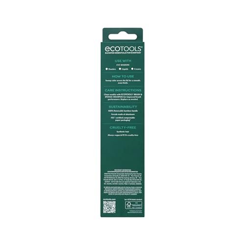 EcoTools All Over Eye Brush – Fluffy Eyeshadow Brush for Blending Lid & Crease Color, Soft Synthetic Bristles, Sustainable & Cruelty-Free - görsel 11