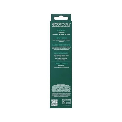 EcoTools All Over Eye Brush – Fluffy Eyeshadow Brush for Blending Lid & Crease Color, Soft Synthetic Bristles, Sustainable & Cruelty-Free