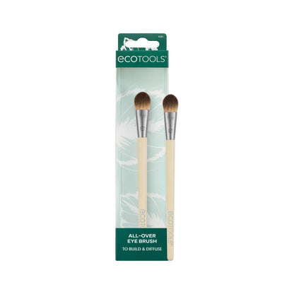 EcoTools All Over Eye Brush – Fluffy Eyeshadow Brush for Blending Lid & Crease Color, Soft Synthetic Bristles, Sustainable & Cruelty-Free