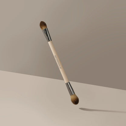 EcoTools Cream & Powder Dual-Ended Eye Brush – Flat & Fluffy Eyeshadow Brush for Packing, Blending & Full Eye Looks – Sustainable, Vegan & Cruelty-Free Makeup Brush