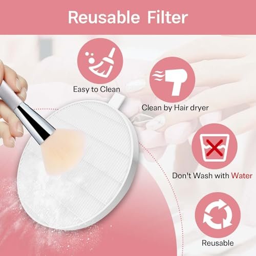 6-Pack HPro Nail Dust Collector Replacement Filters - Compatible with MelodySusie HPro/SProR Models Avelisse
