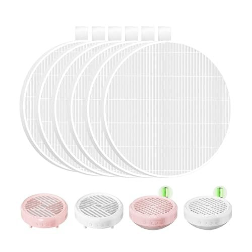 6-Pack HPro Nail Dust Collector Replacement Filters - Compatible with MelodySusie HPro/SProR Models Avelisse