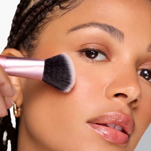 Real Techniques Ultimate Multi Tasker Brush - Dual-Ended Makeup Brush for Foundation, Blush, Bronzer & Powder, Precision Sculpting & Blending, UltraPlush Bristles, Cruelty-Free, 1 Count - görsel 8