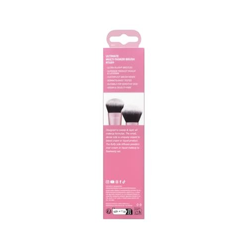 Real Techniques Ultimate Multi Tasker Brush - Dual-Ended Makeup Brush for Foundation, Blush, Bronzer & Powder, Precision Sculpting & Blending, UltraPlush Bristles, Cruelty-Free, 1 Count - görsel 14