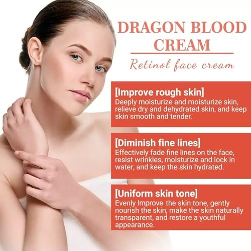 Dragons Blood Cream with Retinol - Nourishing & Firming Face Moisturizer for All Skin Types Avelisse