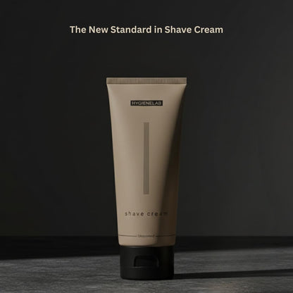 HygieneLab Shaving Cream – Fragrance-Free, Non-Toxic, Yuka 100/100, Aloe Vera & Shea Butter for Sensitive Skin (6.76 oz) Avelisse