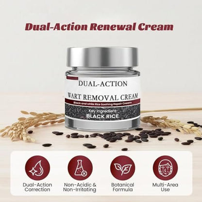 KeraErase Dual-Action Renewal Cream – Black & White Rice Soothing Repair Cream for Smooth, Refined Skin (2-Pack) Avelisse
