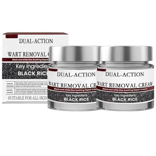 KeraErase Dual-Action Renewal Cream – Black & White Rice Soothing Repair Cream for Smooth, Refined Skin (2-Pack) Avelisse