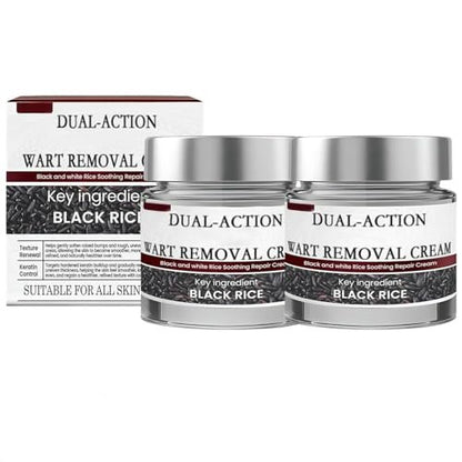 KeraErase Dual-Action Renewal Cream – Black & White Rice Soothing Repair Cream for Smooth, Refined Skin (2-Pack) Avelisse