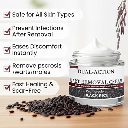 KeraErase Dual-Action Renewal Cream – Black & White Rice Soothing Repair Cream for Smooth, Refined Skin (2-Pack) Avelisse