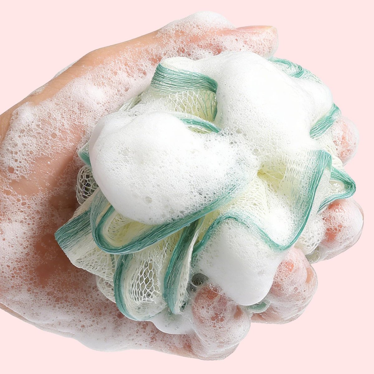 2 Pack Loofah Sponge Shower Loofahs - 2 Colors Bath Sponges Mesh Balls for Body Scrubber, Exfoliator Wash Back Scrubber for Men Women - Scrubbers Cleaning Bathing Accessories - görsel 9