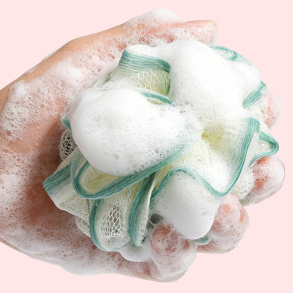 2 Pack Loofah Sponge Shower Loofahs - 2 Colors Bath Sponges Mesh Balls for Body Scrubber, Exfoliator Wash Back Scrubber for Men Women - Scrubbers Cleaning Bathing Accessories