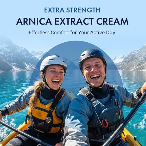 Glopink Arnica Cream Extra Strength for Discoloration & Thin Skin, Enriched with Arnica Montana & Vitamins K, C & E, Plus 9 Plant Compounds, Fast Absorbing, Long Lasting, 4 oz - görsel 8