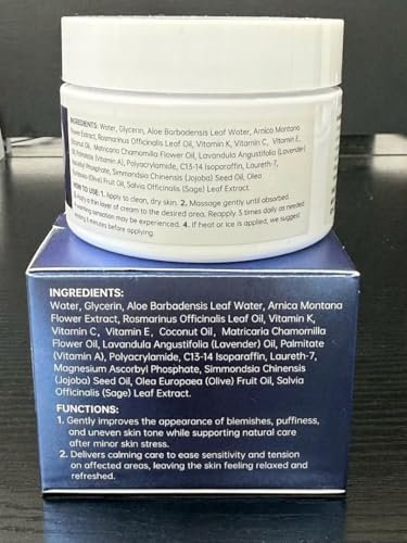 Glopink Arnica Cream Extra Strength for Discoloration & Thin Skin, Enriched with Arnica Montana & Vitamins K, C & E, Plus 9 Plant Compounds, Fast Absorbing, Long Lasting, 4 oz - görsel 16