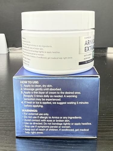 Glopink Arnica Cream Extra Strength for Discoloration & Thin Skin, Enriched with Arnica Montana & Vitamins K, C & E, Plus 9 Plant Compounds, Fast Absorbing, Long Lasting, 4 oz - görsel 18