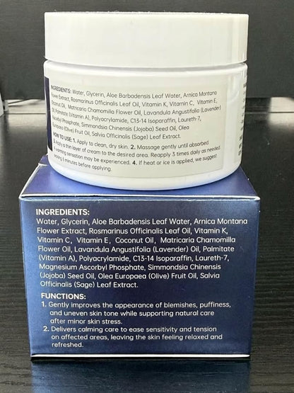 Glopink Arnica Cream Extra Strength for Discoloration & Thin Skin, Enriched with Arnica Montana & Vitamins K, C & E, Plus 9 Plant Compounds, Fast Absorbing, Long Lasting, 4 oz
