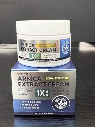 Glopink Arnica Cream Extra Strength for Discoloration & Thin Skin, Enriched with Arnica Montana & Vitamins K, C & E, Plus 9 Plant Compounds, Fast Absorbing, Long Lasting, 4 oz - görsel 14
