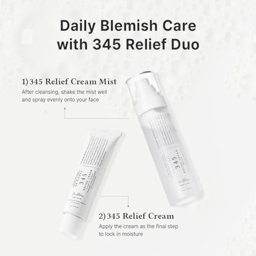 Dr.Althea 345 Relief Cream & Mist Duo - Soothing Recovery & Moisture for Sensitive Skin - Korean Vegan Skin Care Set Avelisse