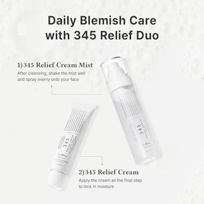Dr.Althea 345 Relief Cream & Mist Duo - Soothing Recovery & Moisture for Sensitive Skin - Korean Vegan Skin Care Set Avelisse