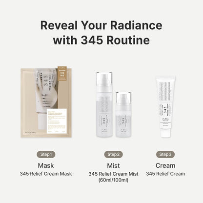 Dr.Althea 345 Relief Cream & Mist Duo - Soothing Recovery & Moisture for Sensitive Skin - Korean Vegan Skin Care Set Avelisse