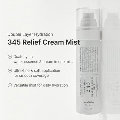 Dr.Althea 345 Relief Cream & Mist Duo - Soothing Recovery & Moisture for Sensitive Skin - Korean Vegan Skin Care Set Avelisse