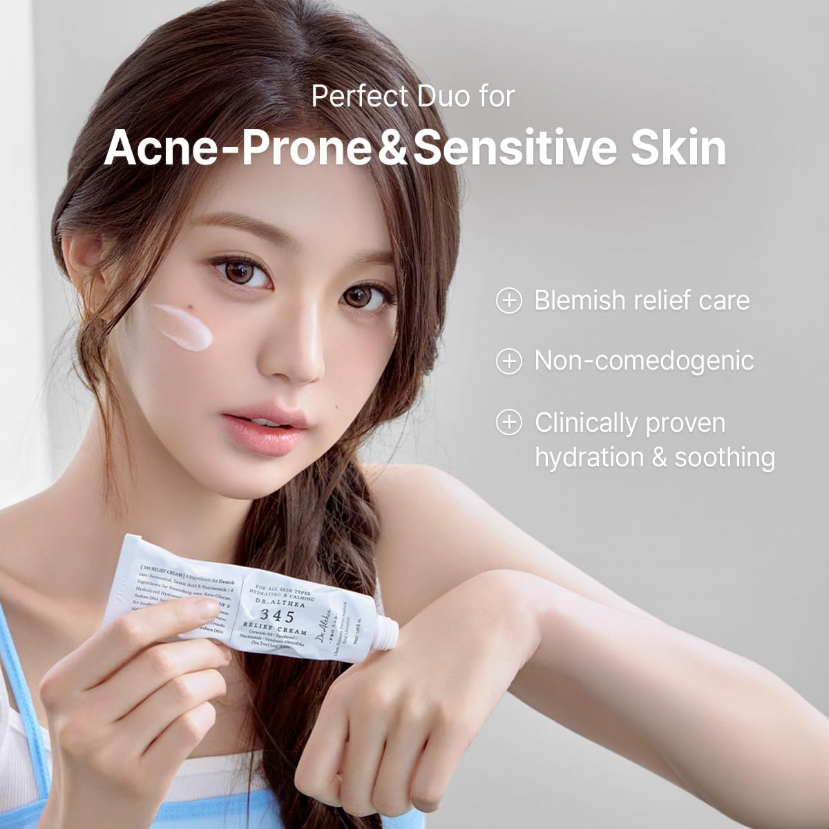 Dr.Althea 345 Relief Cream & Mist Duo - Soothing Recovery & Moisture for Sensitive Skin - Korean Vegan Skin Care Set Avelisse