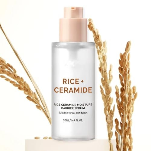 Rice Ceramide Moisturizing Skincare Set - Korean Glow Travel Gift Kit with Rice Water 4-Step Routine - görsel 14