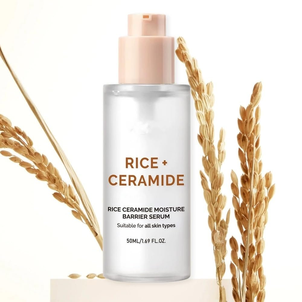 Rice Ceramide Moisturizing Skincare Set - Korean Glow Travel Gift Kit with Rice Water 4-Step Routine - görsel 13