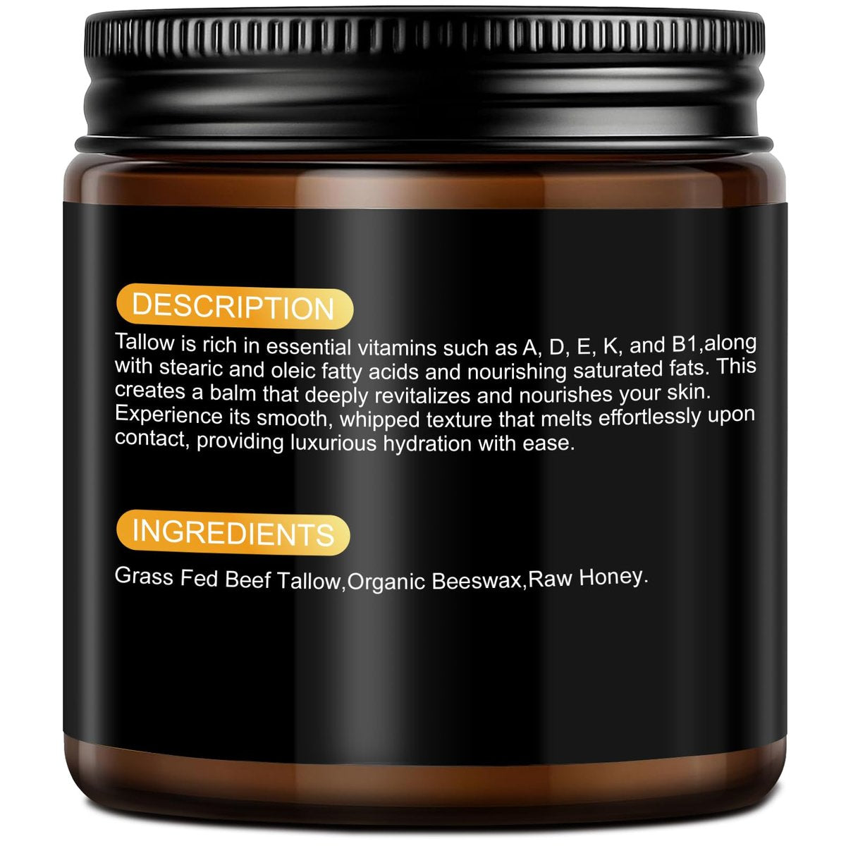 AKOFIC Beef Tallow for Skin - Organic Grass-Fed Tallow and Honey Balm, Natural Body & Face Moisturizer for Dry/Sensitive Skin, 4.2 oz - görsel 15