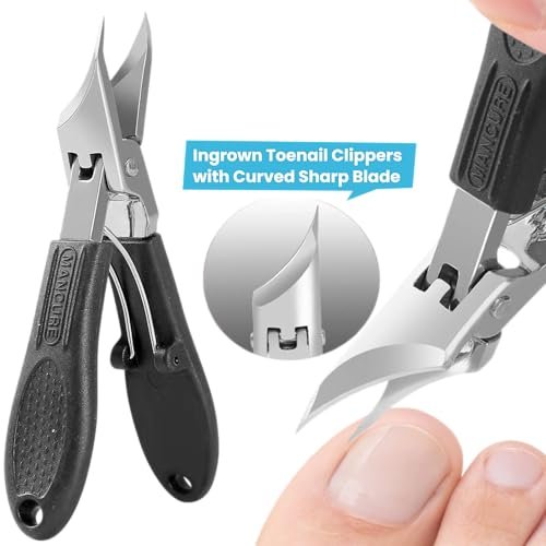 Mornihima Toenail Clippers for Thick Toenails for Seniors - Angled Head, Heavy Duty, Ingrown Toenail Clippers with Wide Jaw, Sharp Slanted Nail Cutter - görsel 10