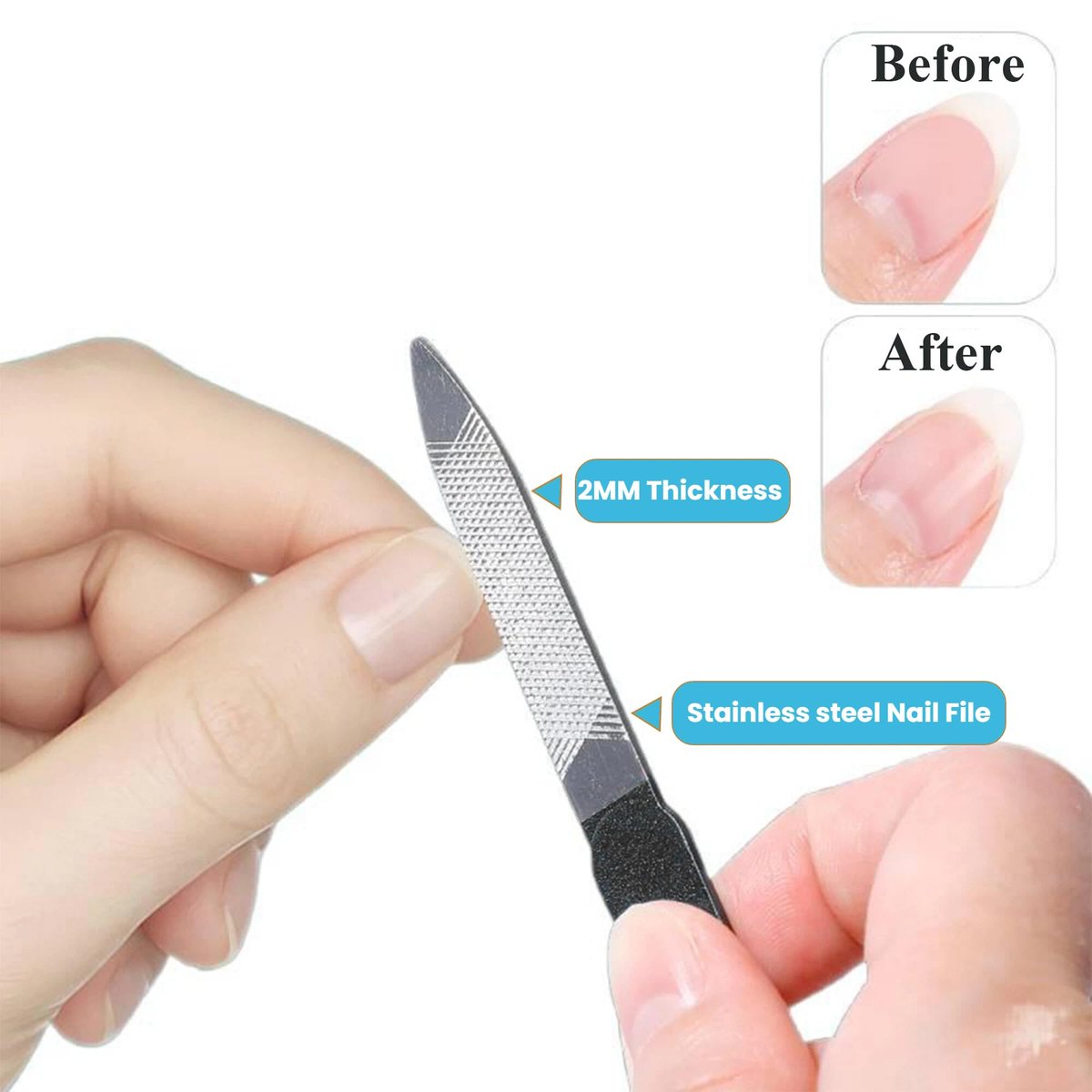 Mornihima Toenail Clippers for Thick Toenails for Seniors - Angled Head, Heavy Duty, Ingrown Toenail Clippers with Wide Jaw, Sharp Slanted Nail Cutter - görsel 17