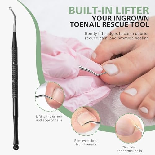 Mornihima Toenail Clippers for Thick Toenails for Seniors - Angled Head, Heavy Duty, Ingrown Toenail Clippers with Wide Jaw, Sharp Slanted Nail Cutter - görsel 16