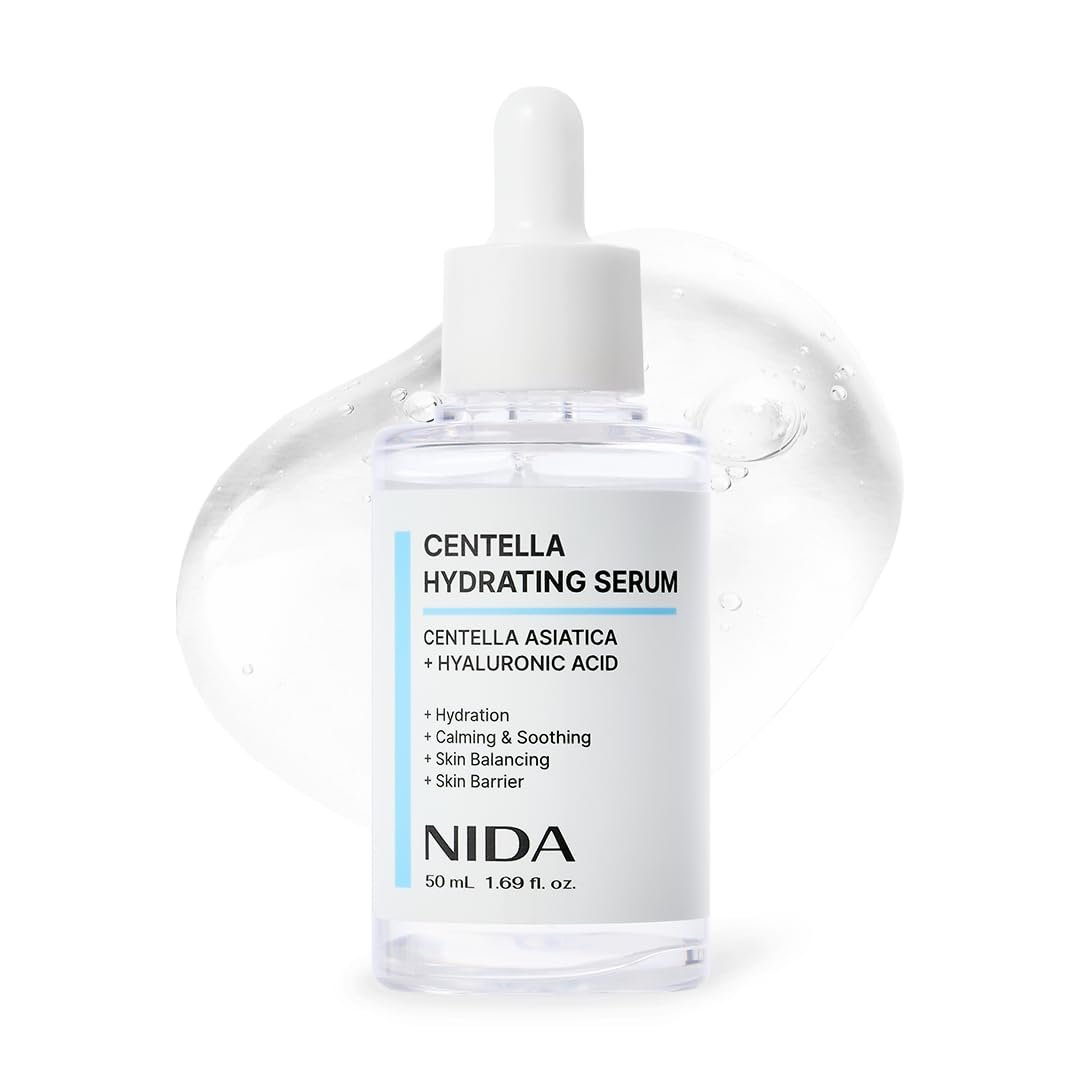 NIDA Centella Hydrating Serum – Centella Asiatica & Hyaluronic Acid for Hydration, Calming & Skin Barrier Support – 1.69 fl oz (50ml) - görsel 1