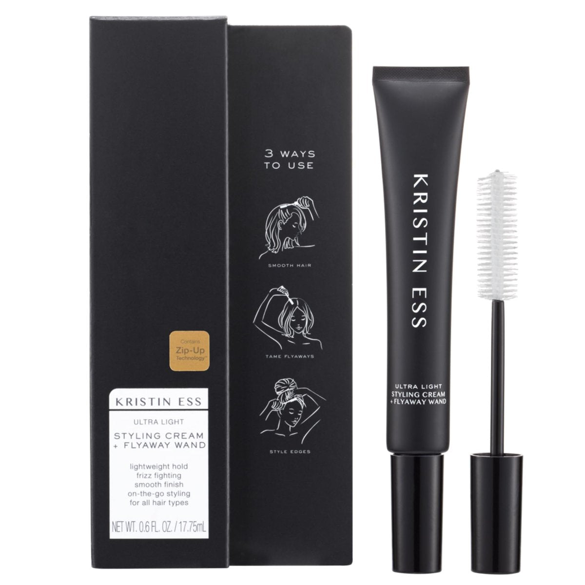 Kristin Ess Styling Cream Taming Wand - Portable Smooth Frizz, Tame Flyaways & Style Edges - Lightweight Hold, Vegan, Color Safe, Silicone Free Avelisse