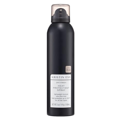 Kristin Ess Dry Heat Protectant Spray - Blow Dry Frizz Control & Shine Enhancing - Anti Humidity Thermal Heat Protectant - Repairs & Protects Hair Up to 450°F - Fresh Pear Scent, 5 oz Avelisse