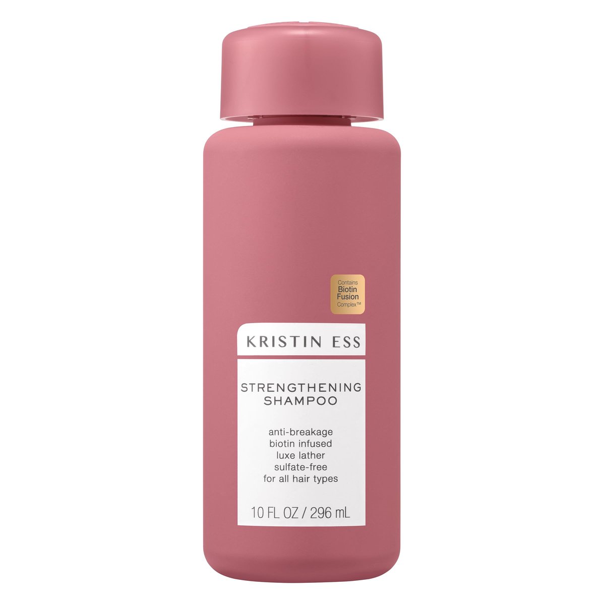 Kristin Ess Biotin Shampoo - Sulfate Free & Color Safe - Promotes Healthy Hair Growth, Strengthens & Nourishes Dry Damaged Hair - Anti-Breakage Fortifying Biotin Repair Shampoo for Volume - Vegan, 10 oz - görsel 1