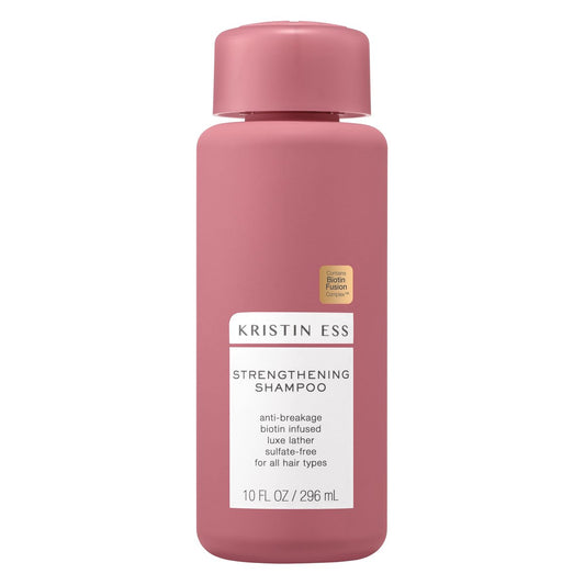 Kristin Ess Biotin Shampoo - Sulfate Free & Color Safe - Promotes Healthy Hair Growth, Strengthens & Nourishes Dry Damaged Hair - Anti-Breakage Fortifying Biotin Repair Shampoo for Volume - Vegan, 10 oz