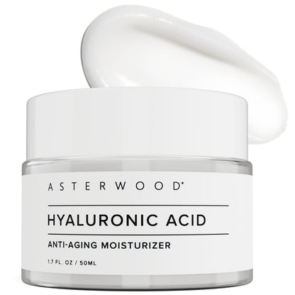 Asterwood Hyaluronic Acid Moisturizer for Face - Hydrating, Lightweight Anti-Aging Moisturizer - Fragrance-Free, Cruelty-Free - 1.7 Fl Oz Avelisse