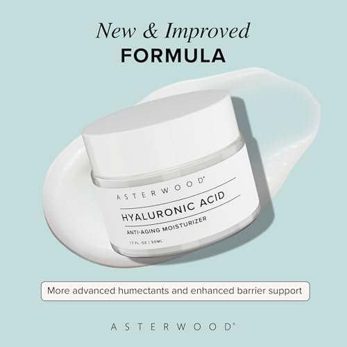 Asterwood Hyaluronic Acid Moisturizer for Face - Hydrating, Lightweight Anti-Aging Moisturizer - Fragrance-Free, Cruelty-Free - 1.7 Fl Oz Avelisse