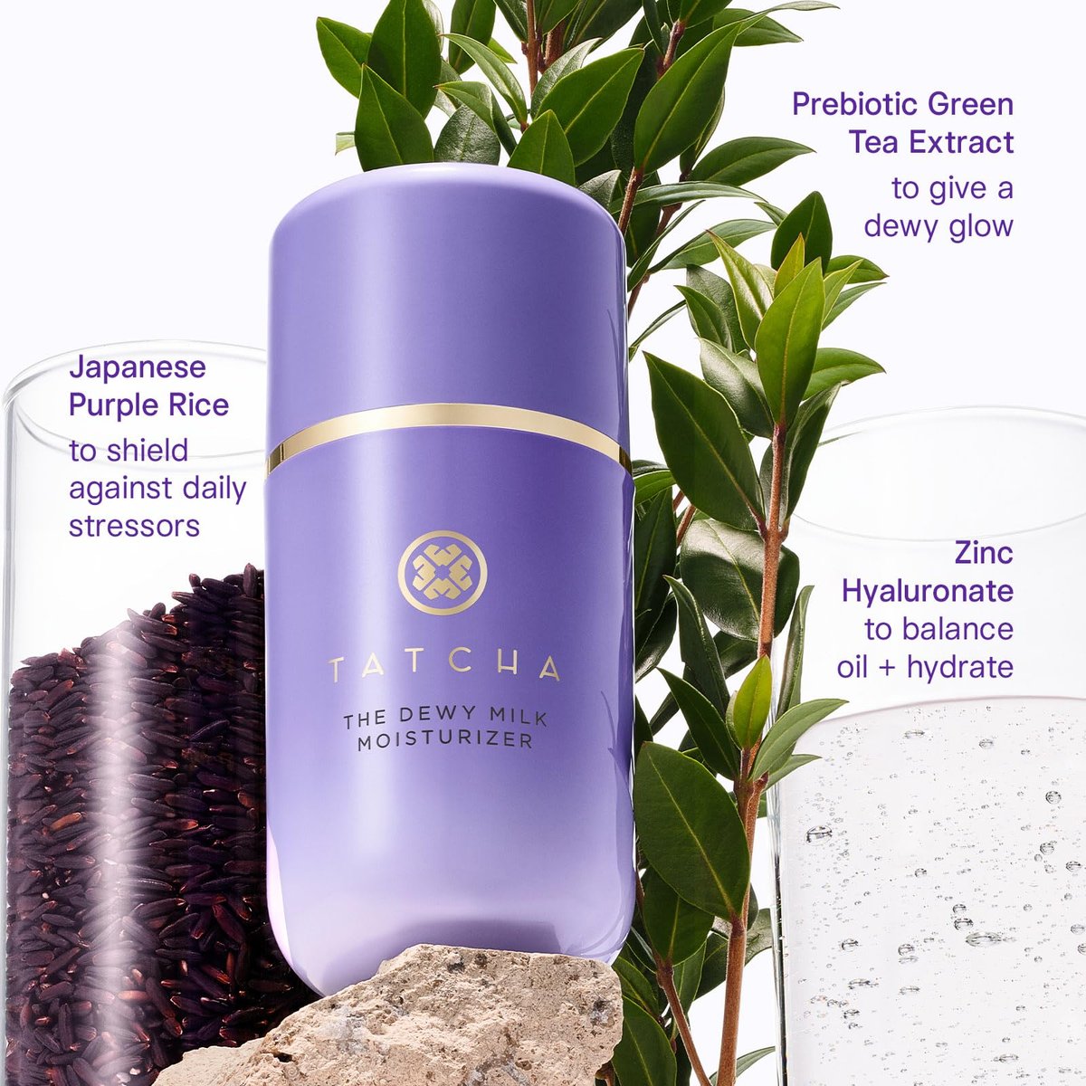 TATCHA The Dewy Milk Moisturizer, Travel-Sized - Mini Lightweight Face Cream for Combo to Oily Skin, Oil-Balancing Hydration, Bouncy Skin & Lasting Dewy Glow, 15 ml/0.5 fl. oz. Avelisse