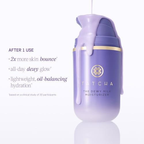 TATCHA The Dewy Milk Moisturizer, Travel-Sized - Mini Lightweight Face Cream for Combo to Oily Skin, Oil-Balancing Hydration, Bouncy Skin & Lasting Dewy Glow, 15 ml/0.5 fl. oz. Avelisse