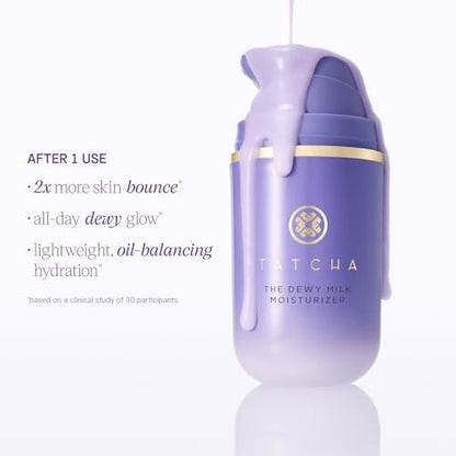 TATCHA The Dewy Milk Moisturizer, Travel-Sized - Mini Lightweight Face Cream for Combo to Oily Skin, Oil-Balancing Hydration, Bouncy Skin & Lasting Dewy Glow, 15 ml/0.5 fl. oz. Avelisse