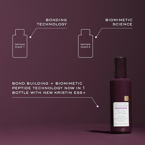 Kristin Ess+ Anti-Fade Moisturizing Leave-in Conditioner with UV Color Shield & Peptides - Lightweight, Anti-Frizz, Heat Protectant - Sulfate & Paraben Free, Vegan, 8.45 fl oz Avelisse