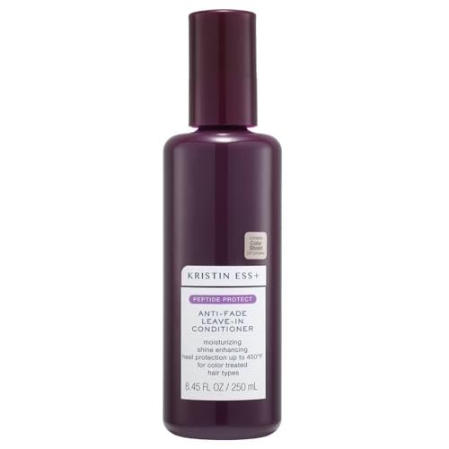 Kristin Ess+ Anti-Fade Moisturizing Leave-in Conditioner with UV Color Shield & Peptides - Lightweight, Anti-Frizz, Heat Protectant - Sulfate & Paraben Free, Vegan, 8.45 fl oz Avelisse