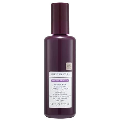 Kristin Ess+ Anti-Fade Moisturizing Leave-in Conditioner with UV Color Shield & Peptides - Lightweight, Anti-Frizz, Heat Protectant - Sulfate & Paraben Free, Vegan, 8.45 fl oz Avelisse