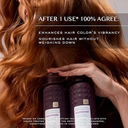 Kristin Ess+ Anti-Fade Moisturizing Conditioner with UV Color Shield & Peptide Technology - Sulfate Free, Paraben Free, Vegan, 10 fl oz Avelisse