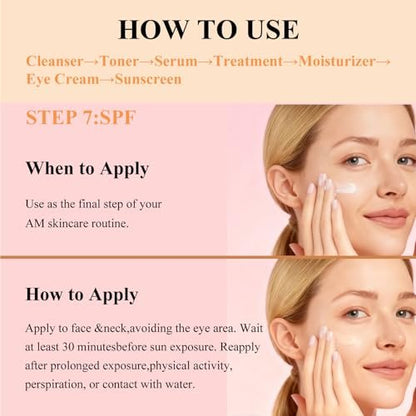 KELUAL DS Anti-Aging Tinted Face Moisturizer & Sheer Face Sunscreen SPF 46, Hydrating Skin Care & Sunscreen Moisturizer, 1.7 oz Avelisse