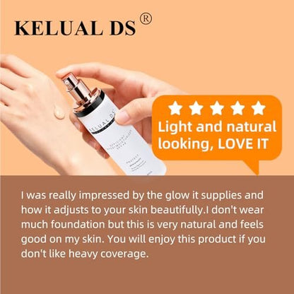KELUAL DS Anti-Aging Tinted Face Moisturizer & Sheer Face Sunscreen SPF 46, Hydrating Skin Care & Sunscreen Moisturizer, 1.7 oz Avelisse