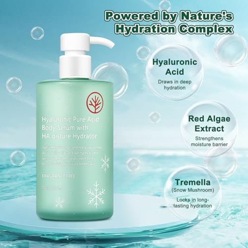 HONAVE HA Hyaluronic Acid Body Serum – Deep Hydration & Silky Smooth, Non-Greasy, Fast-Absorbing, 10 Fl Oz Avelisse